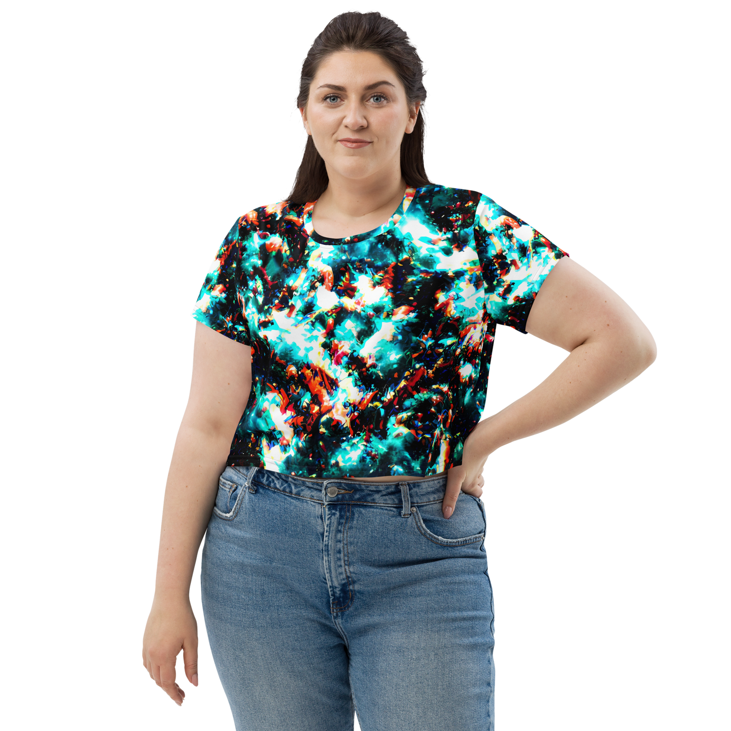 Women's Crop Tee - Whirlpool Dream