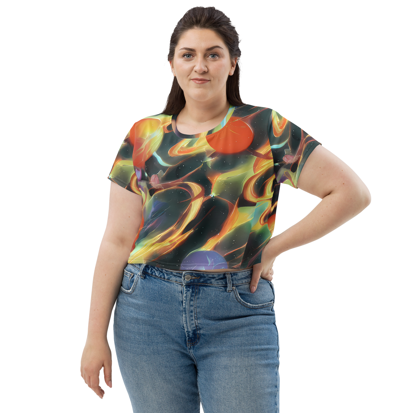 Women's Crop Tee - Fabritius Fantasy