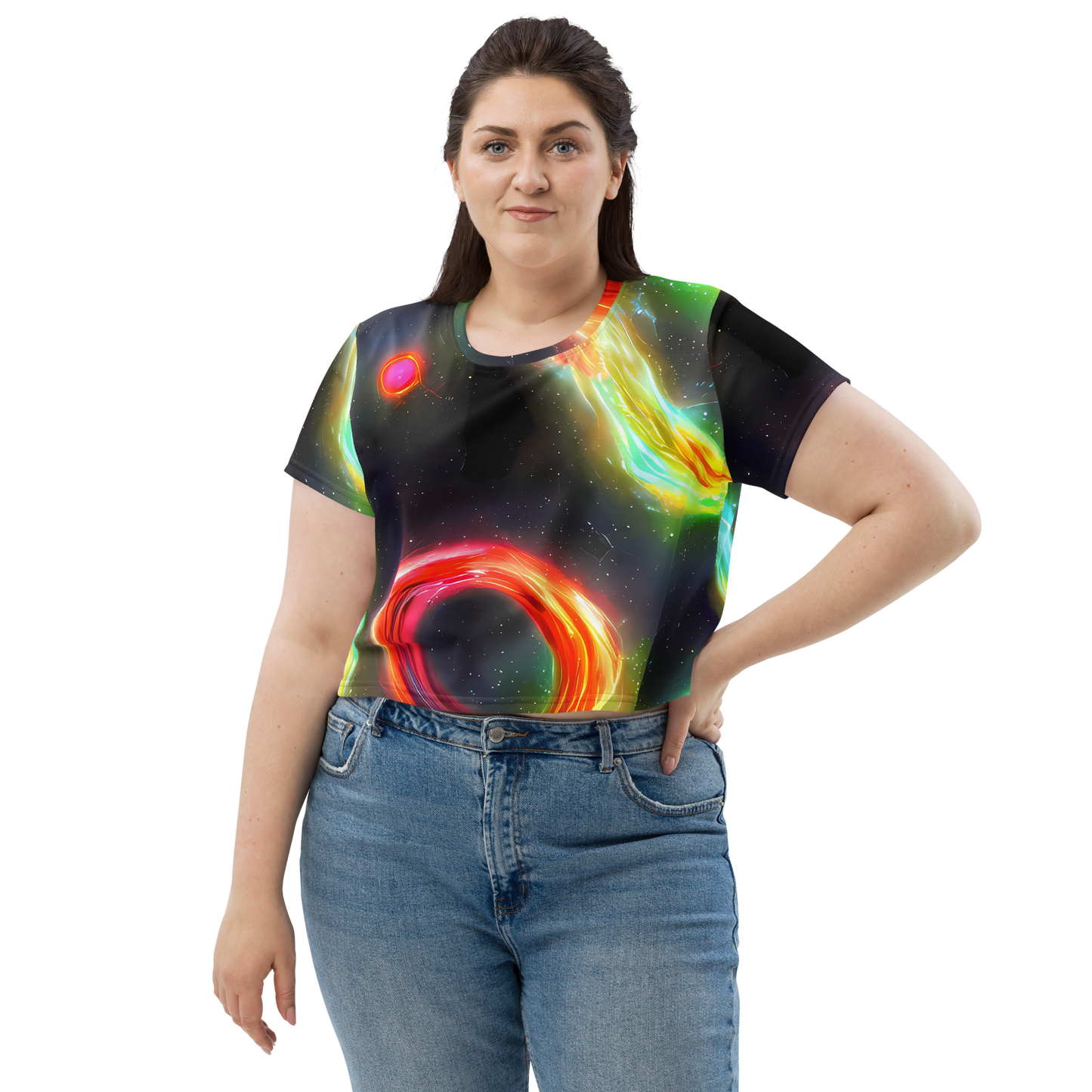 Women's Crop Tee - Sherwood Swirl