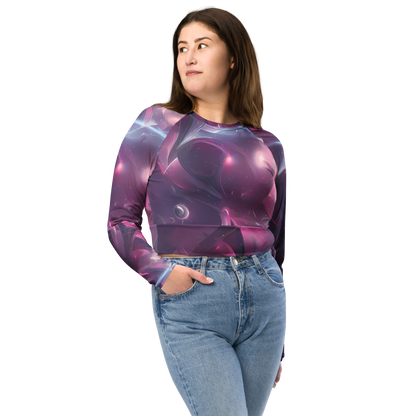 Long Sleeve Crop Top - Vertex Visions