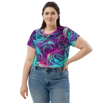 Women's Crop Tee - Galactic Bloom