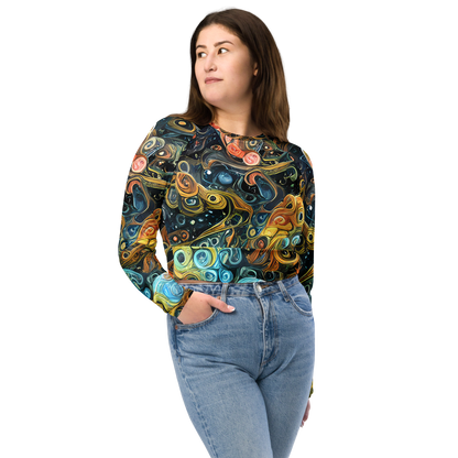 Long Sleeve Crop Top - Wild Cosmos