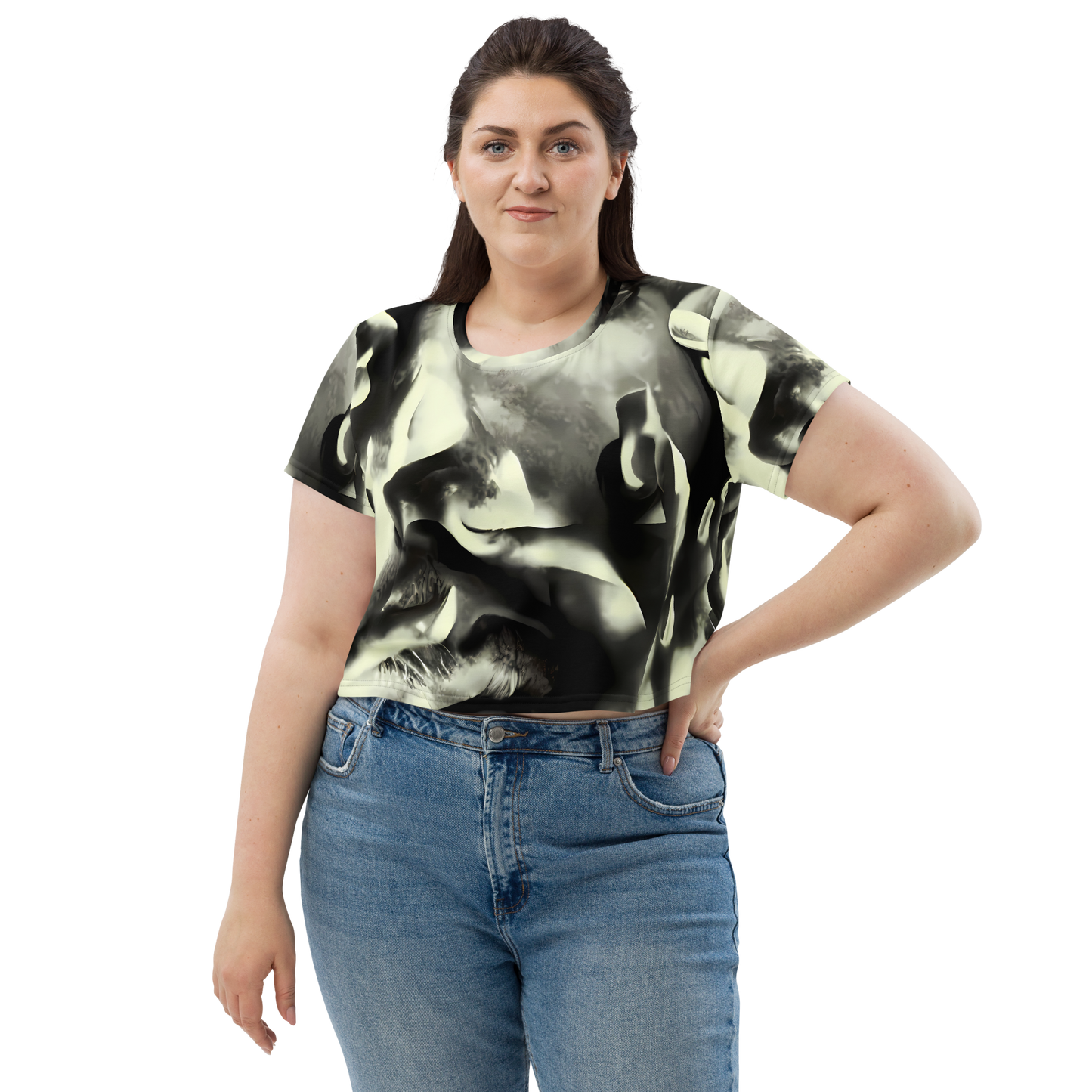 Women's Crop Tee - Shadowed Mystique