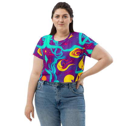 Women's Crop Tee - Cosmic Current