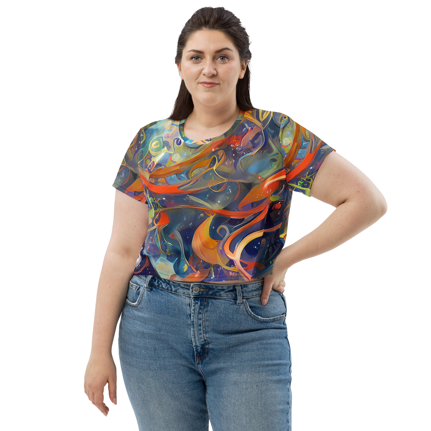 Women's Crop Tee - Spectral Swathe