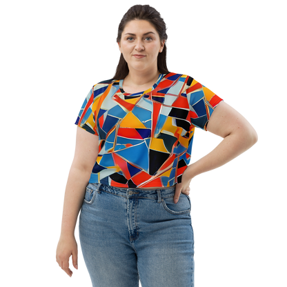 Women's Crop Tee - Abstract Mingle