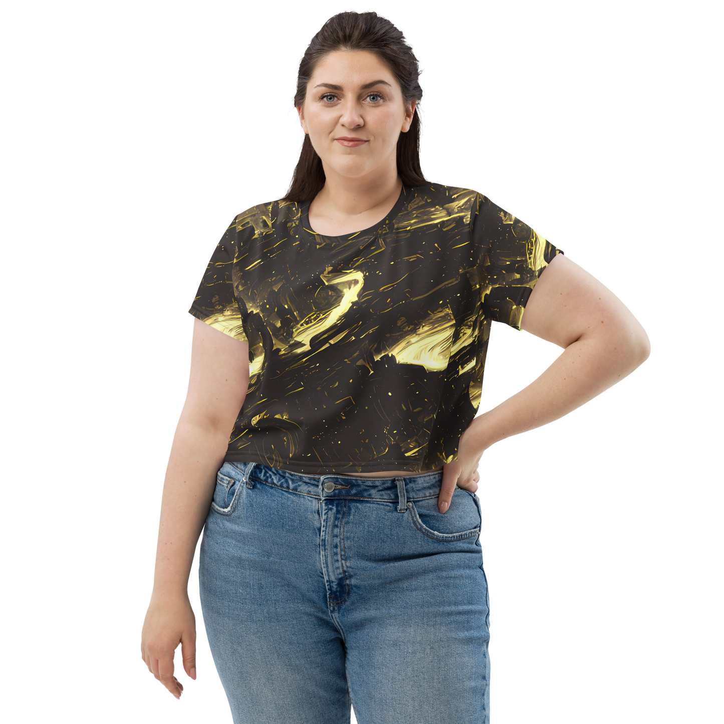 Women's Crop Tee - Oceanic Echo