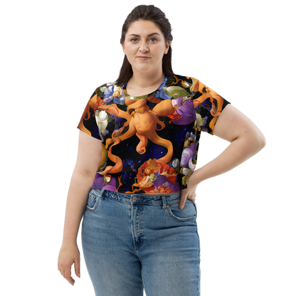 Women's Crop Tee - Blooming Cosmos