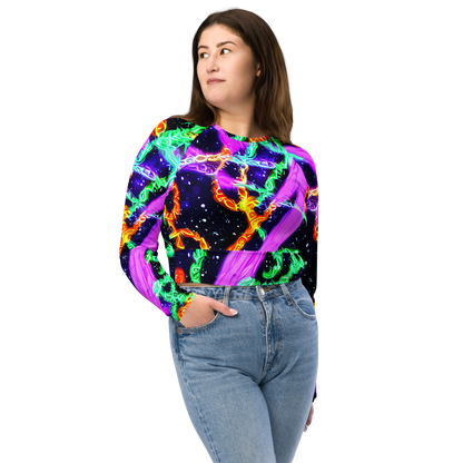 Long Sleeve Crop Top - Enckell's Nebula