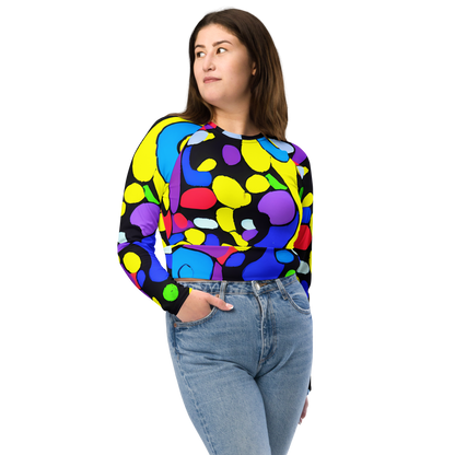 Long Sleeve Crop Top - Miró's Mosaic