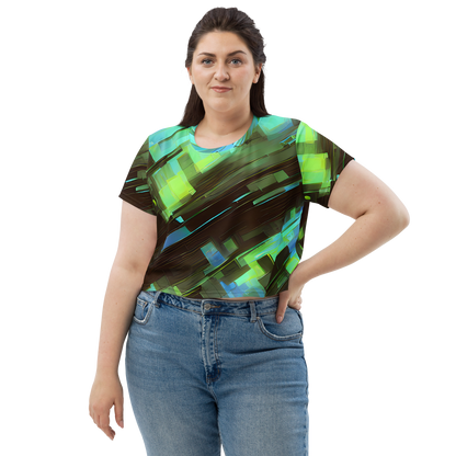 Women's Crop Tee - Cyber Shard