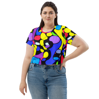 Women's Crop Tee - Miró's Mosaic