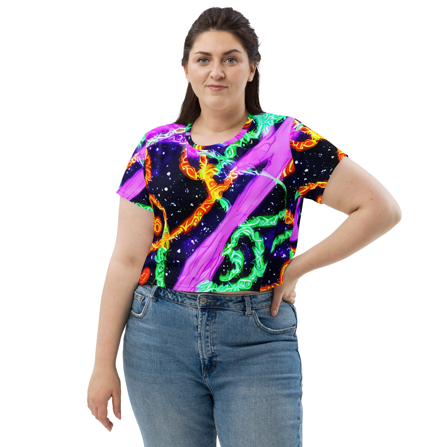 Women's Crop Tee - Enckell's Nebula