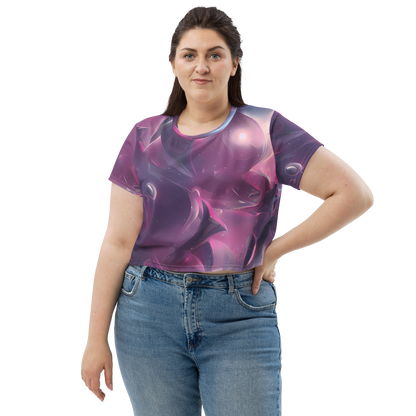 Women's Crop Tee - Vertex Visions