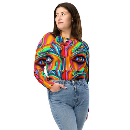 Long Sleeve Crop Top - Kaleidovisions