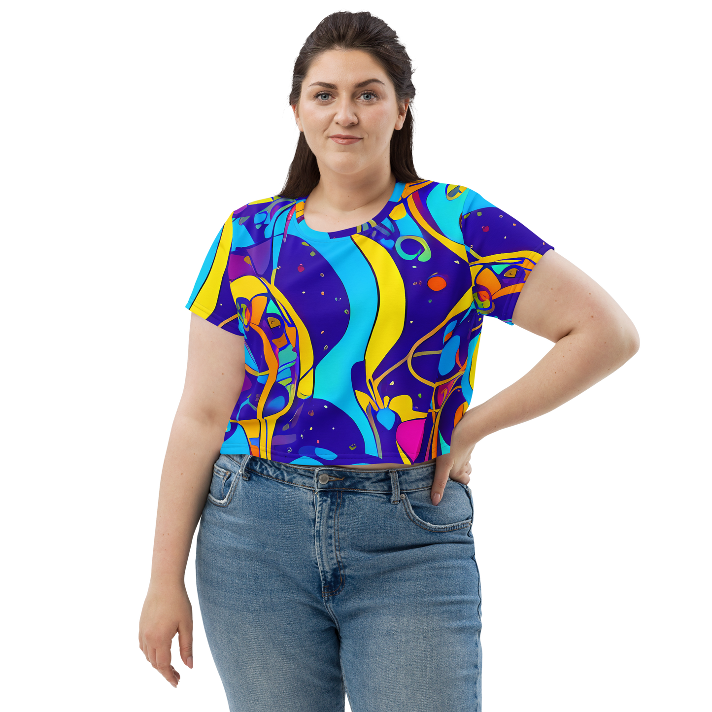 Women's Crop Tee - Spectral Tangle