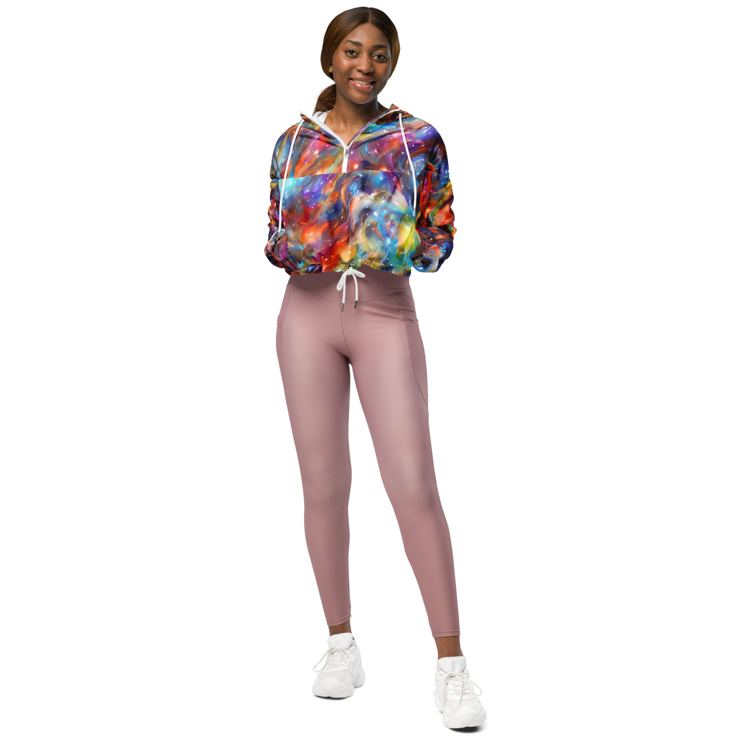 Women's Cropped Windbreaker - Esao's Eddies