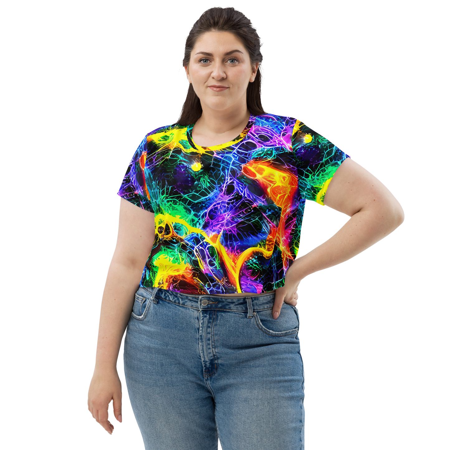 Women's Crop Tee - Vivid Veil