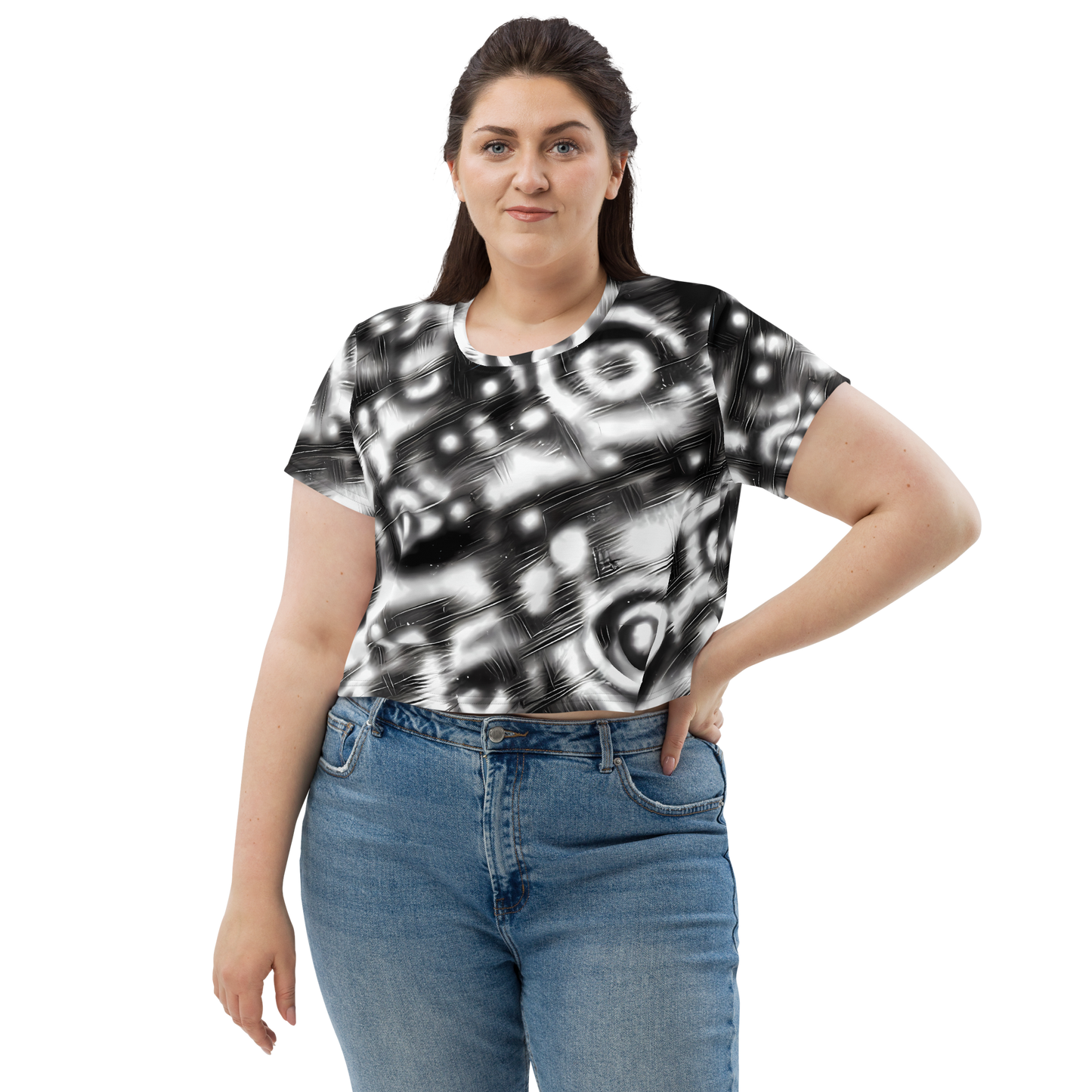 Women's Crop Tee - Bernhard Swirl