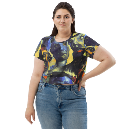 Women's Crop Tee - Cosmic Visages