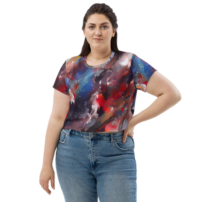 Women's Crop Tee - Passionate Brush