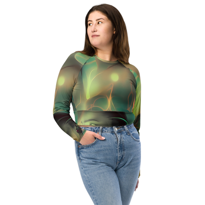 Long Sleeve Crop Top - Spectral Whisper