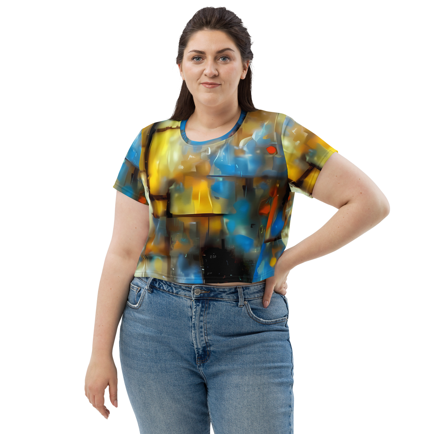 Women's Crop Tee - Kohn Cubism