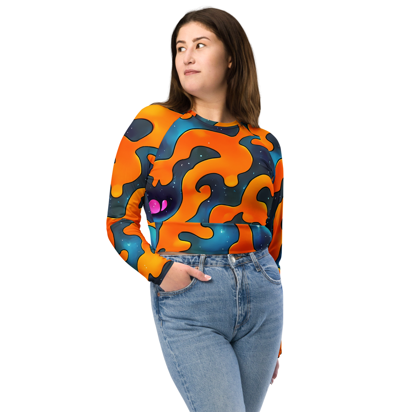 Long Sleeve Crop Top - Criswell Cosmos