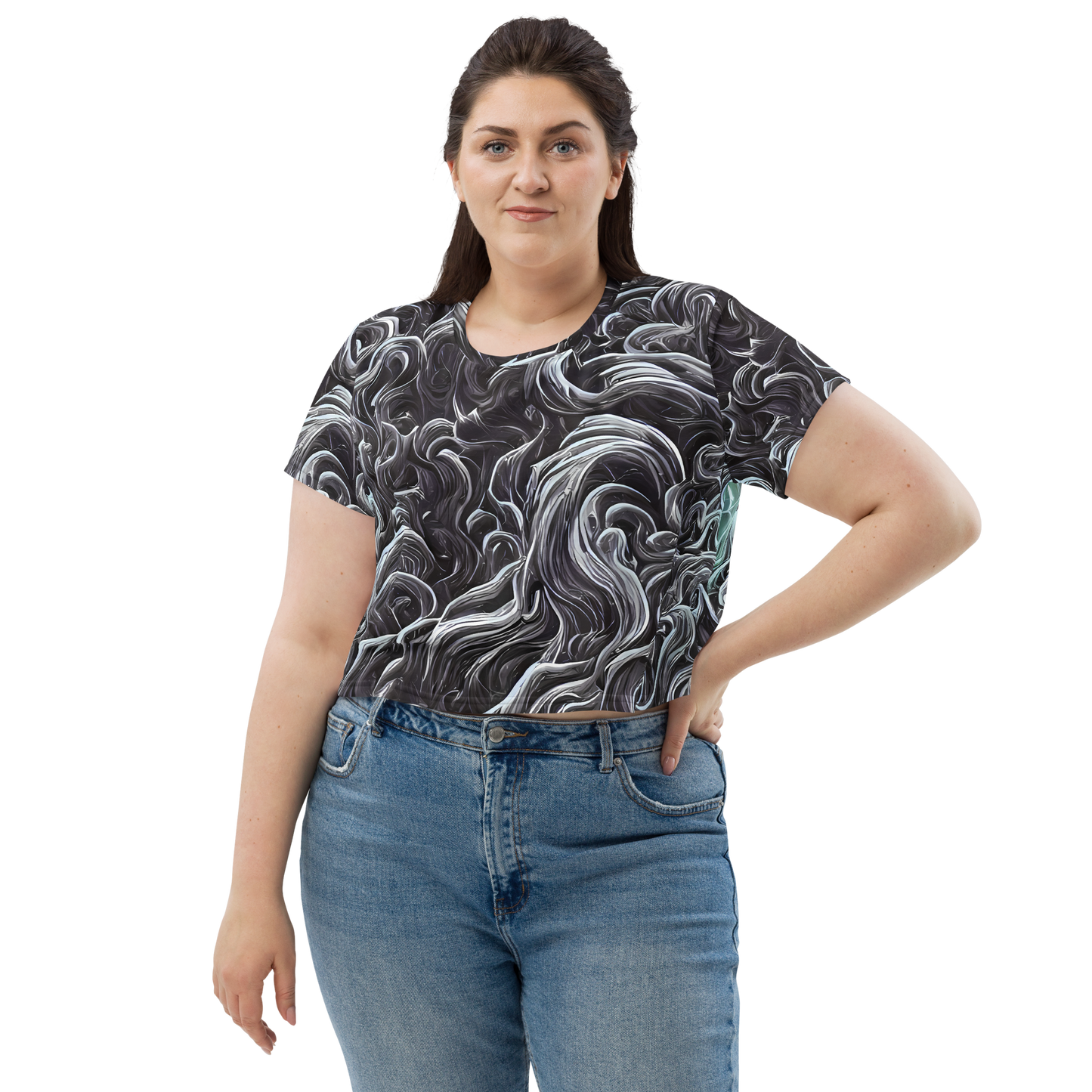 Women's Crop Tee - Savrasov Swirls