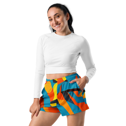 Women’s Athletic Shorts - Fragmented Rhapsody