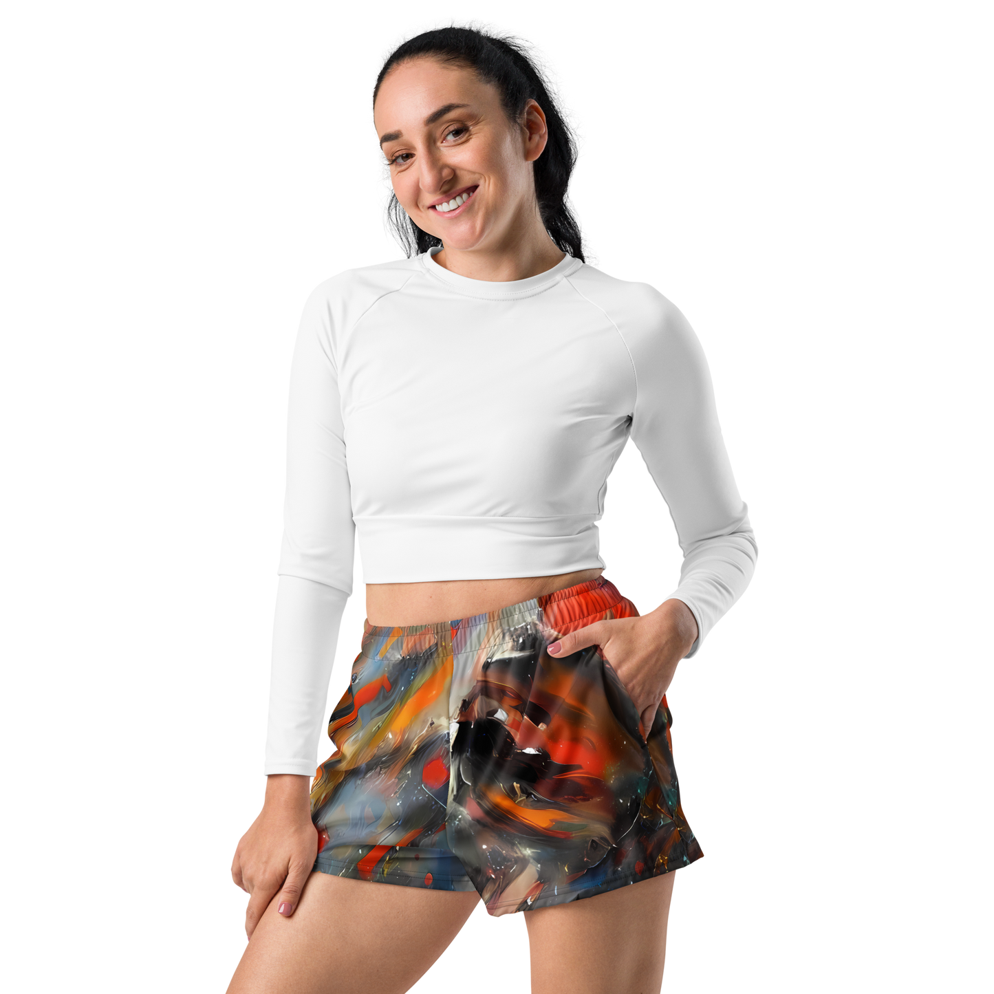 Women’s Athletic Shorts - Palette Rush