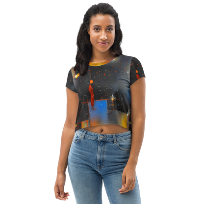 Women's Crop Tee - Monet's Matrix