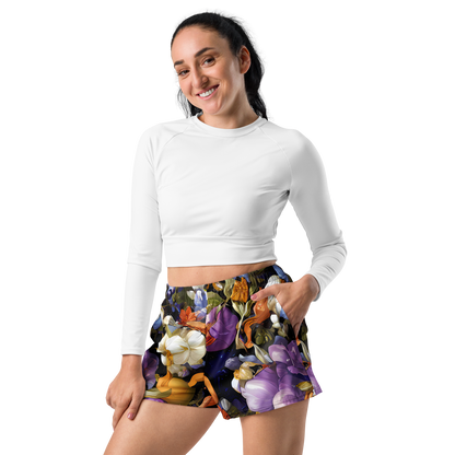 Women’s Athletic Shorts - Blooming Cosmos