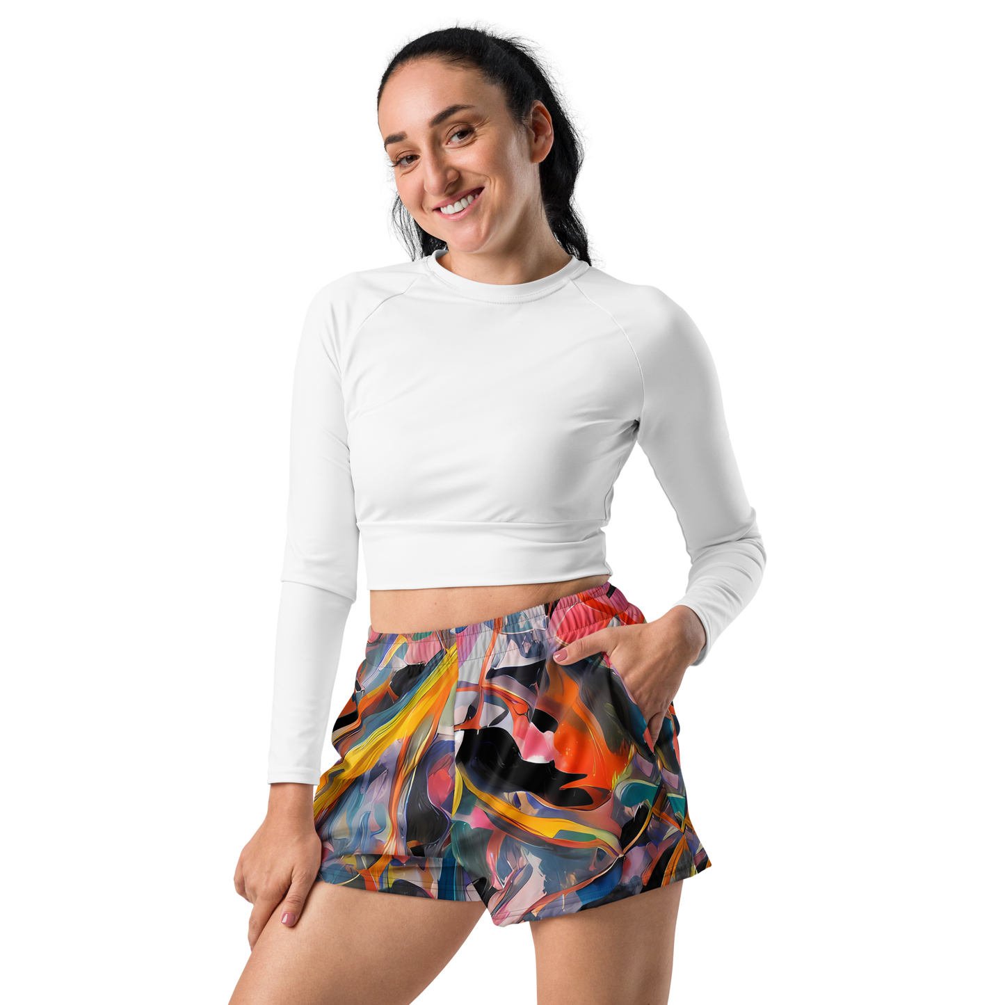 Women’s Athletic Shorts - Brazen Rhapsody