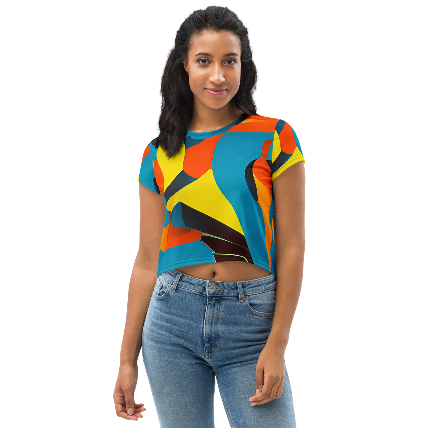 Women's Crop Tee - Fragmented Rhapsody