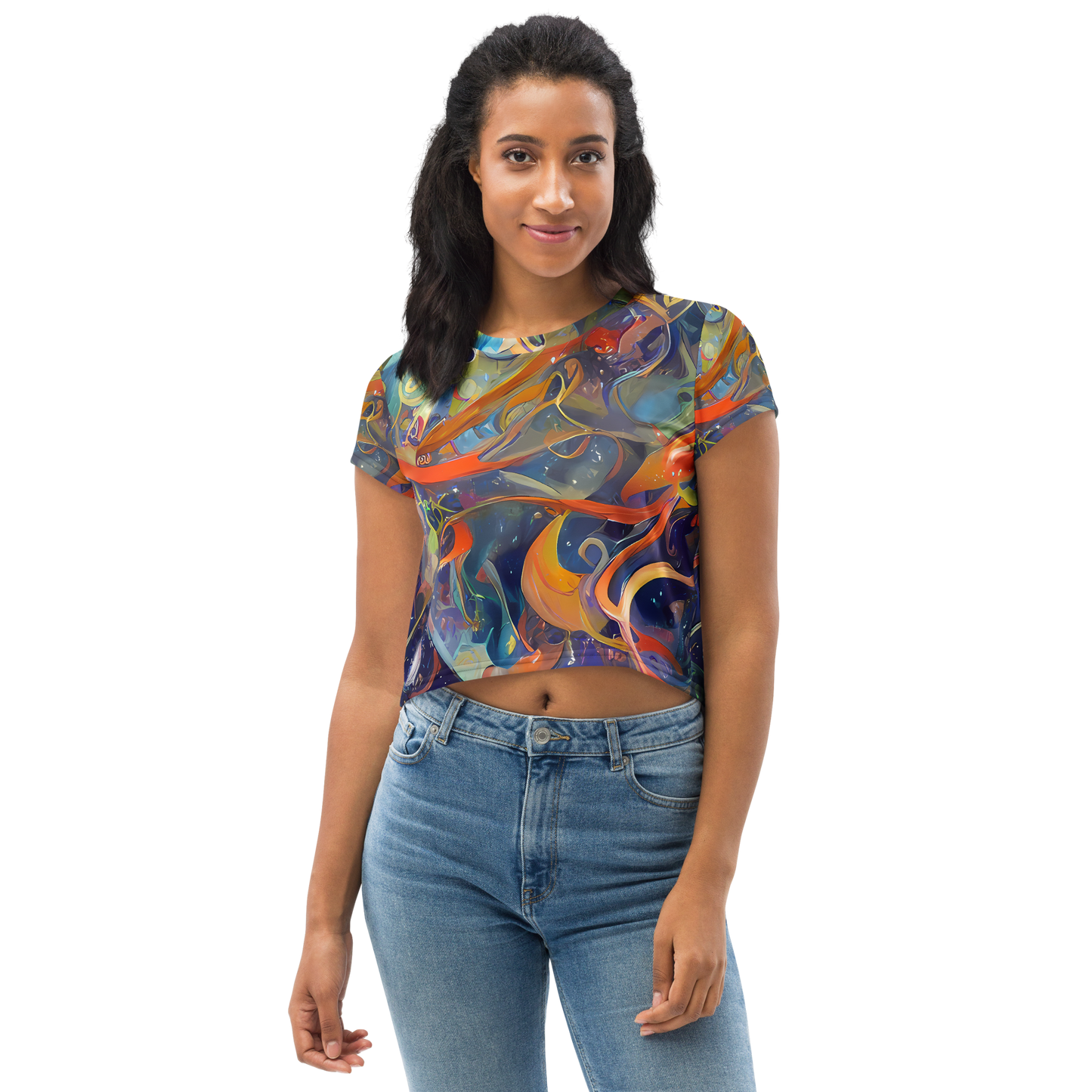 Women's Crop Tee - Spectral Swathe