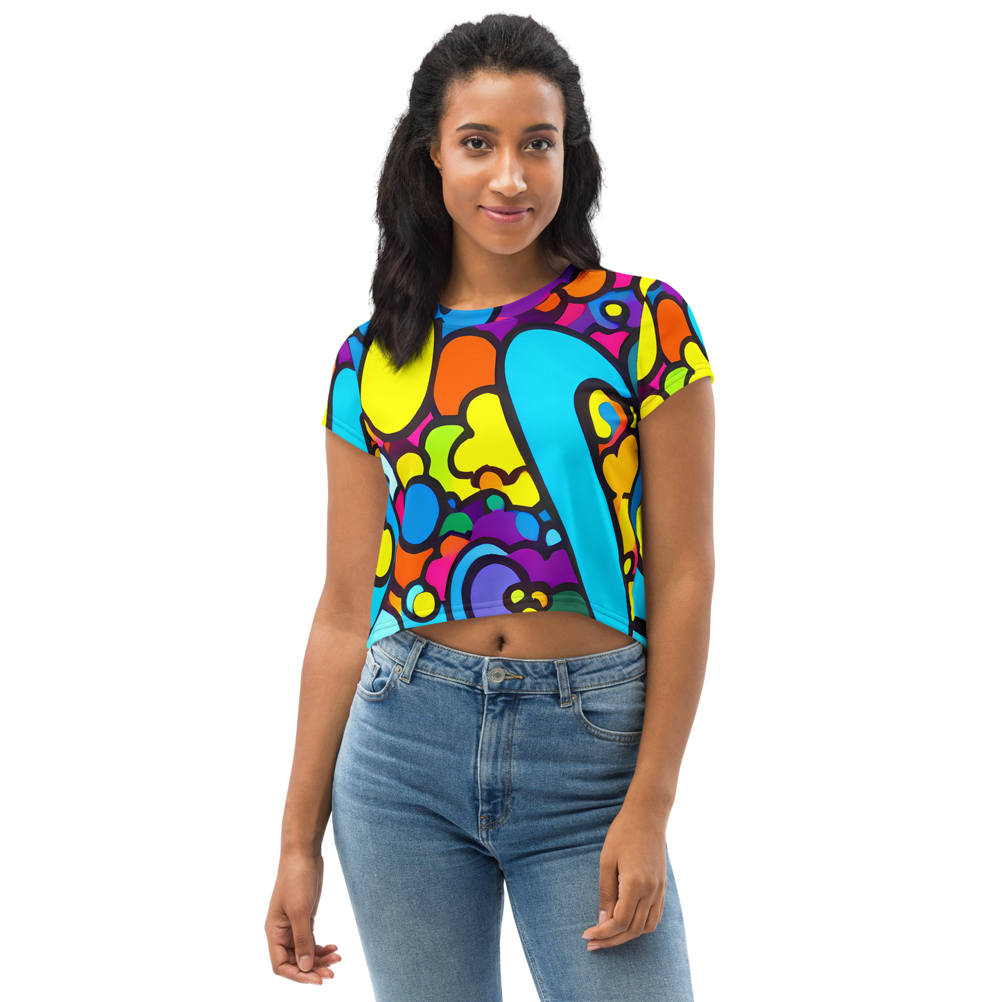 Women's Crop Tee - Pop Playland