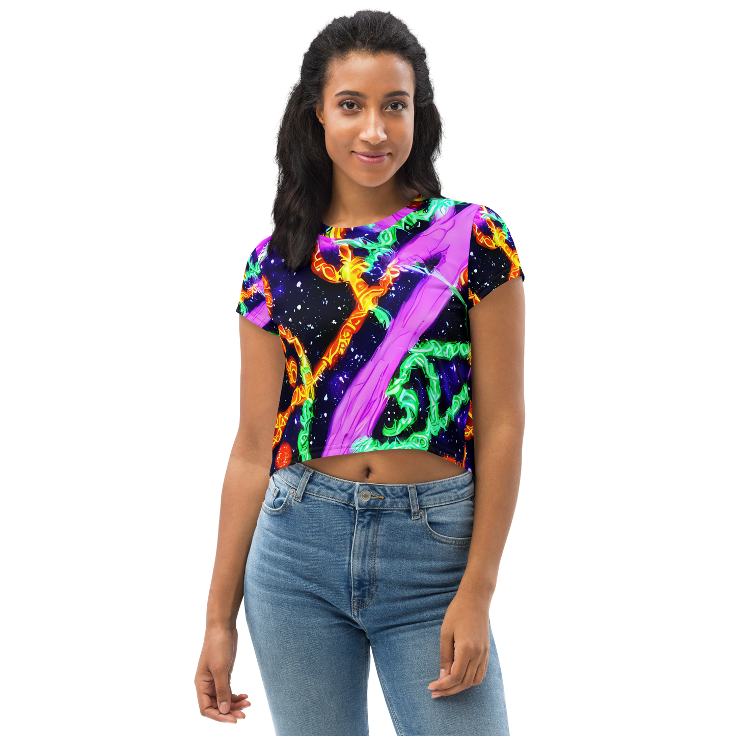 Women's Crop Tee - Enckell's Nebula