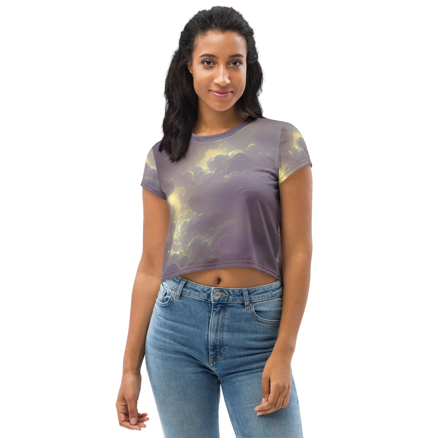 Women's Crop Tee - Stormy Muse