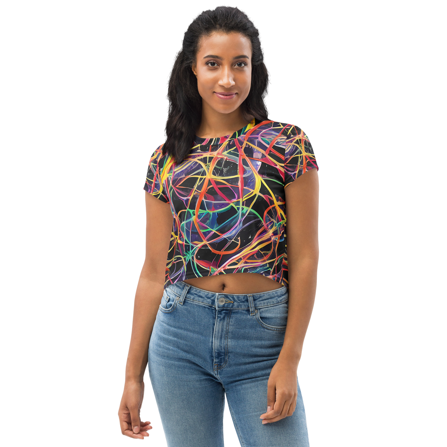 Women's Crop Tee - Acconci Twirl