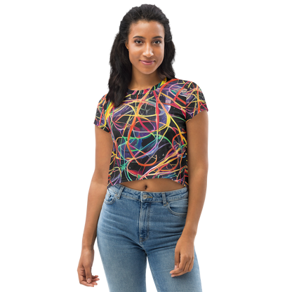 Women's Crop Tee - Acconci Twirl