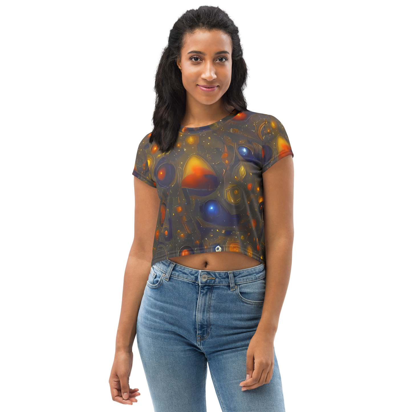 Women's Crop Tee - Chromal Flux