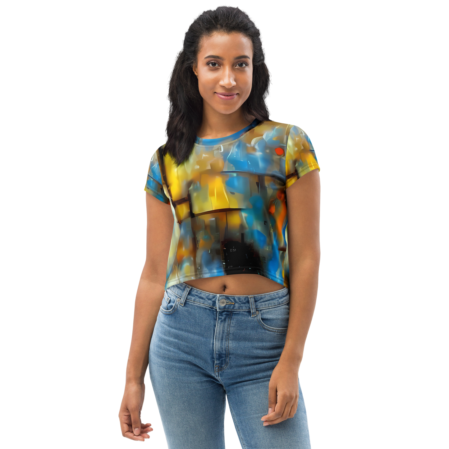 Women's Crop Tee - Kohn Cubism