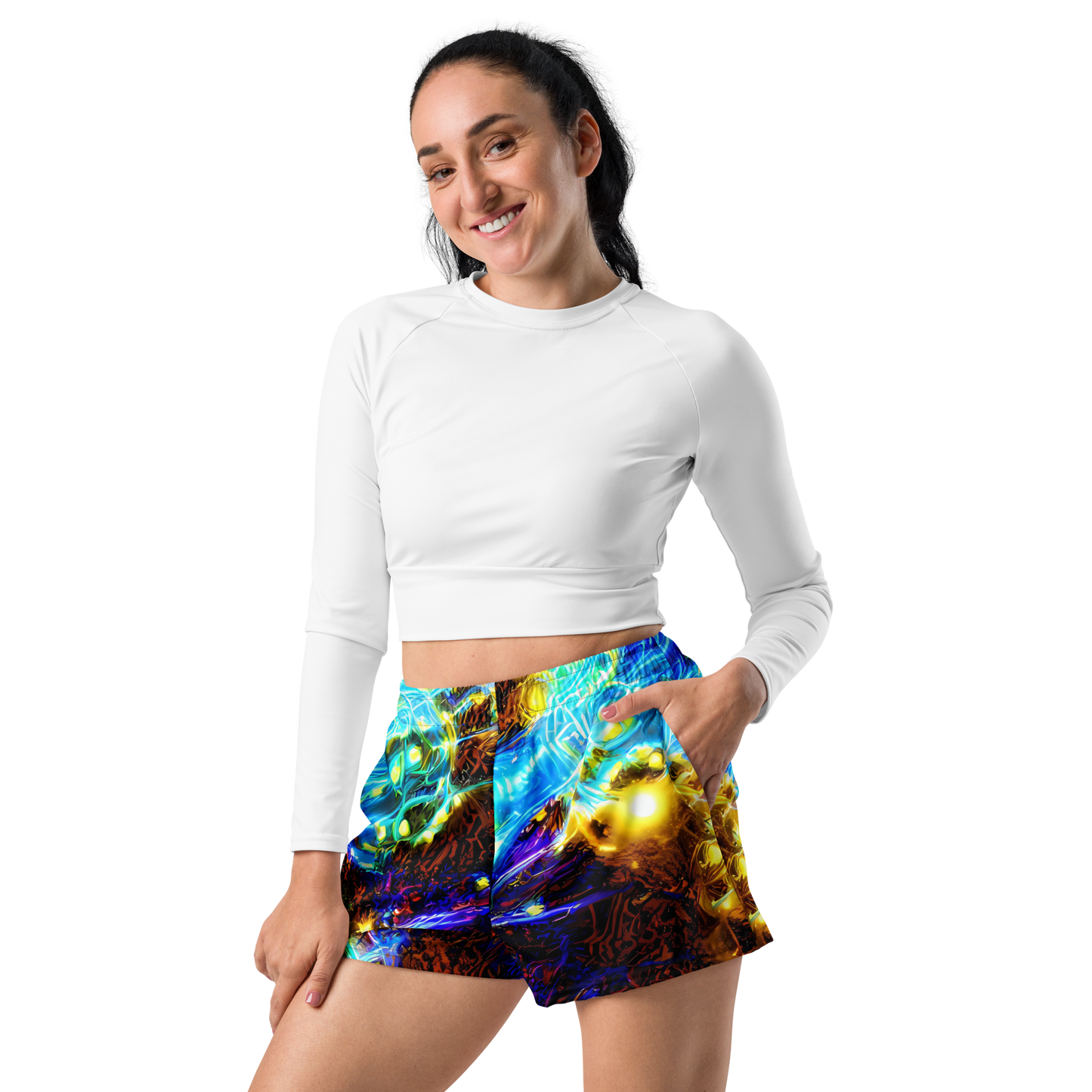 Women’s Athletic Shorts - Neon Füssli