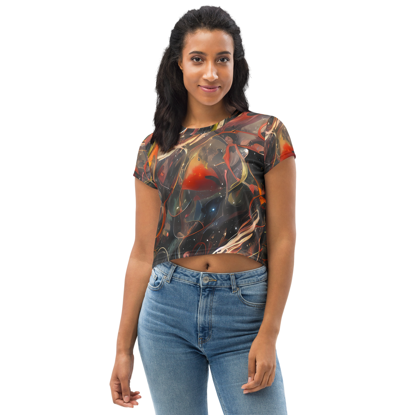 Women's Crop Tee - Temporal Vortex