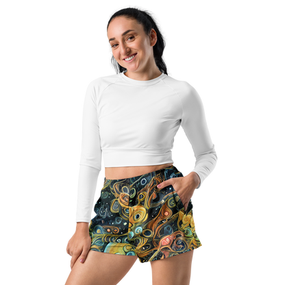 Women’s Athletic Shorts - Wild Cosmos