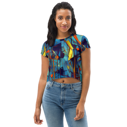 Women's Crop Tee - Abstract Eddy