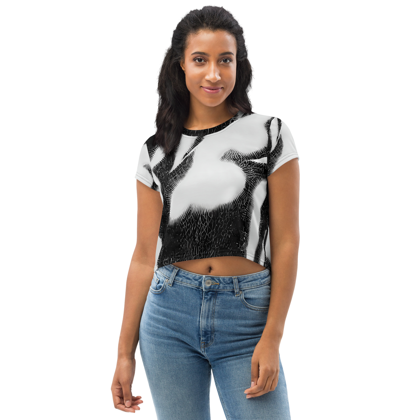 Women's Crop Tee - Ray's Illusion