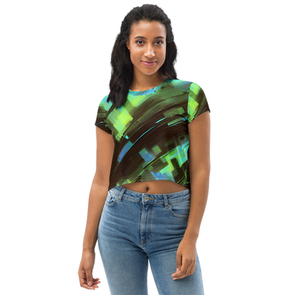 Women's Crop Tee - Cyber Shard