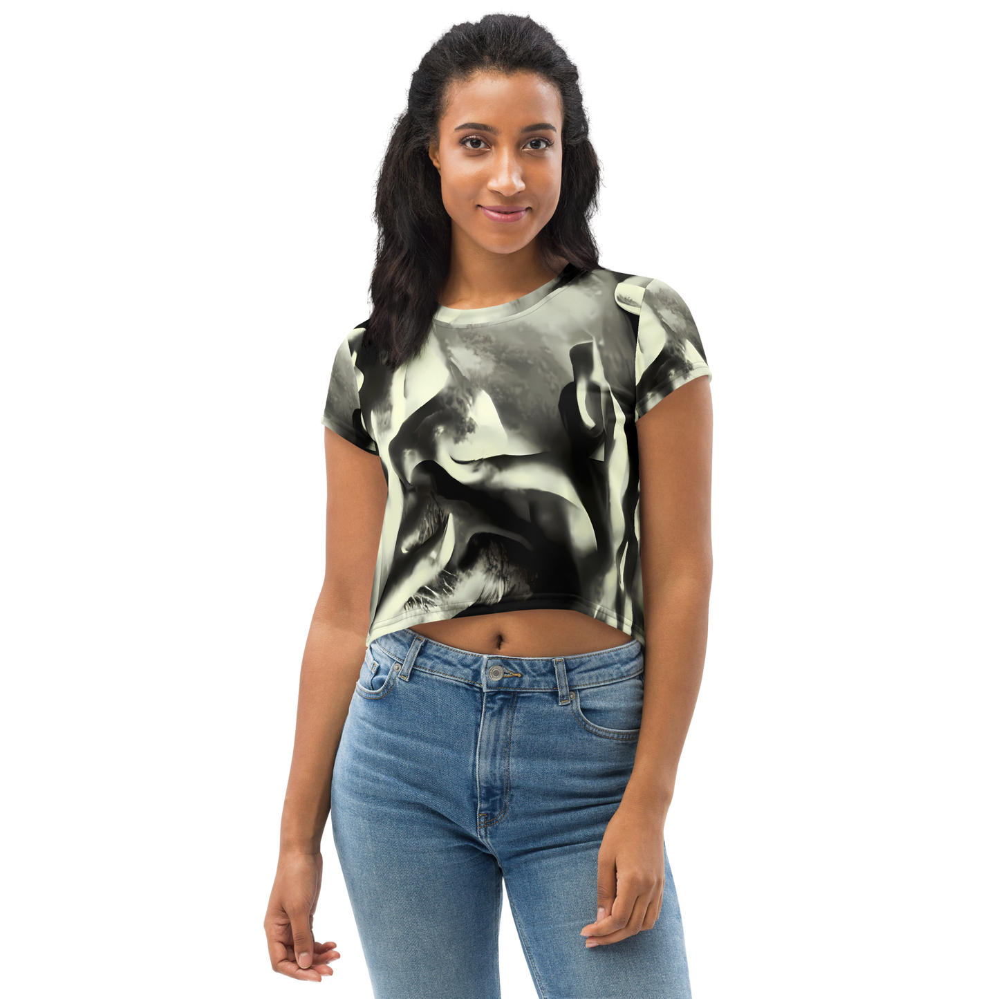 Women's Crop Tee - Shadowed Mystique